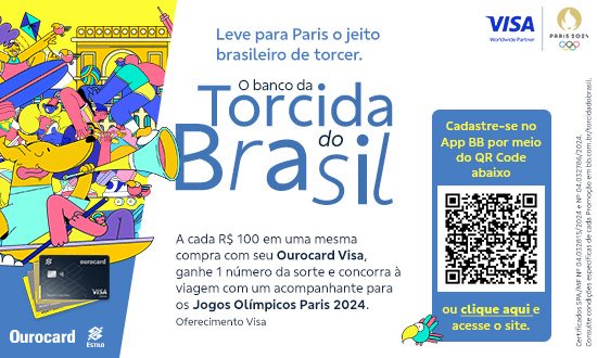 Torcida do Brasil banner — premium card line, with QR code